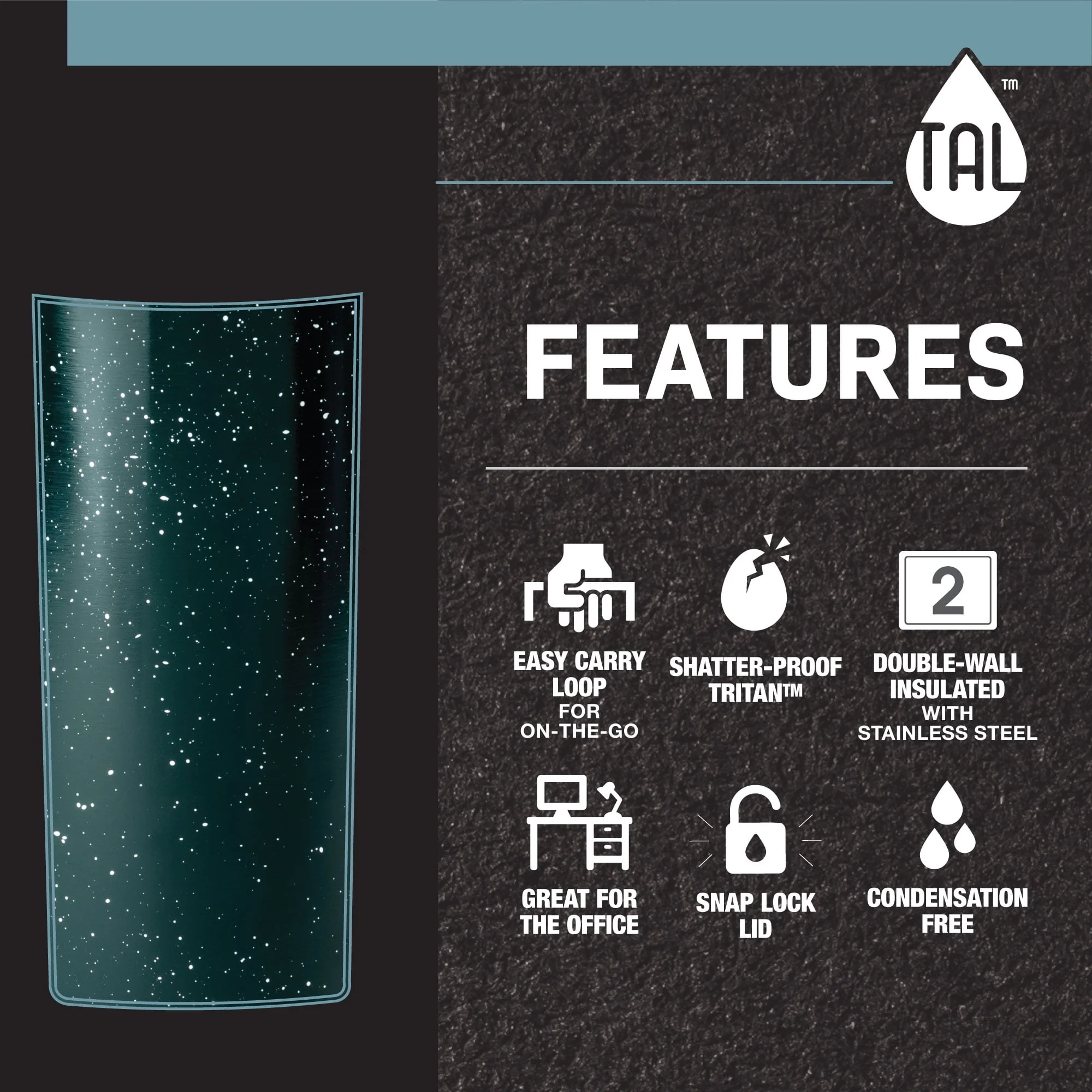 TAL Stainless Steel Mountaineer Mug 20oz, Light Pink - Image 3