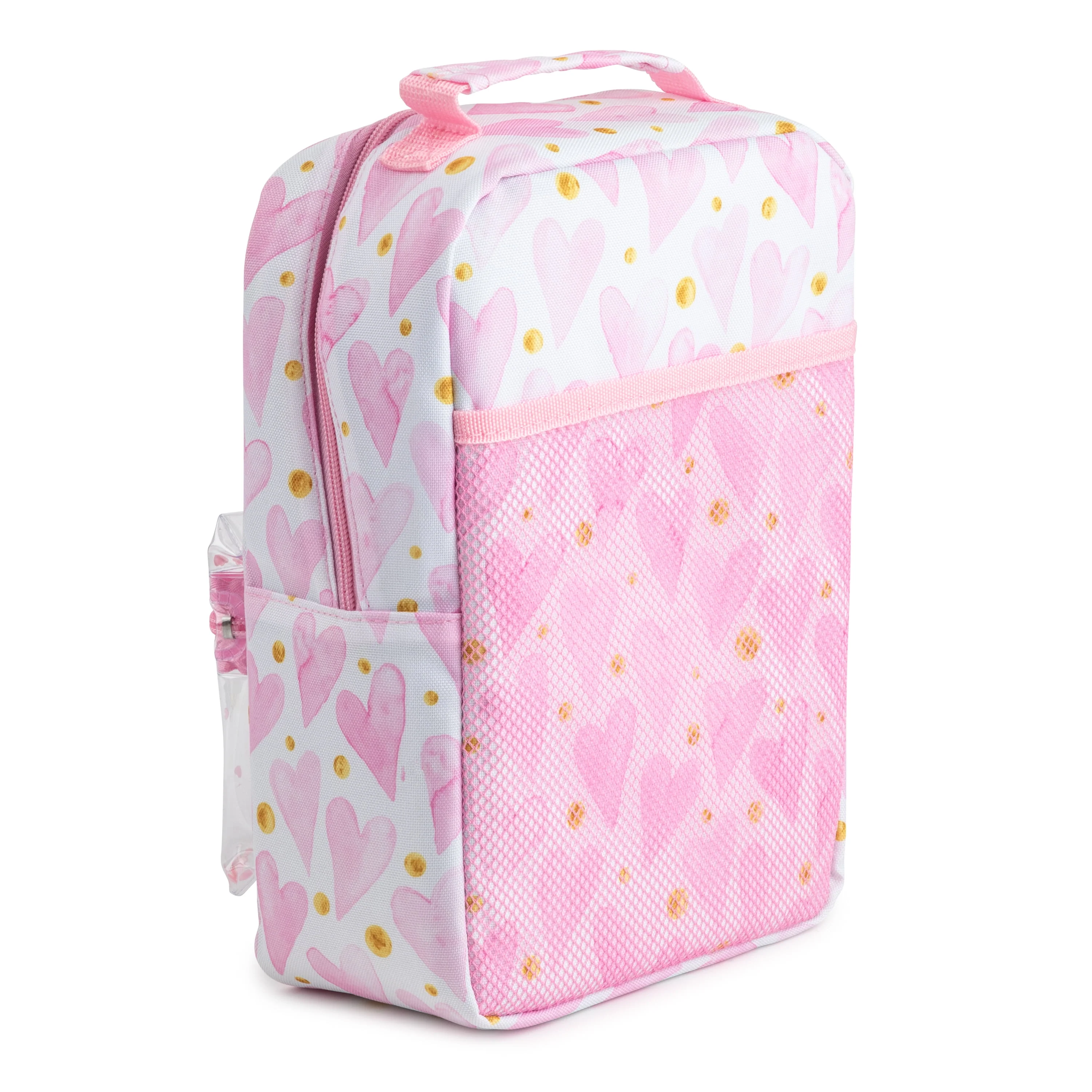 TAL Kids Insulated Lunch Bag, Pink Hearts - Image 2