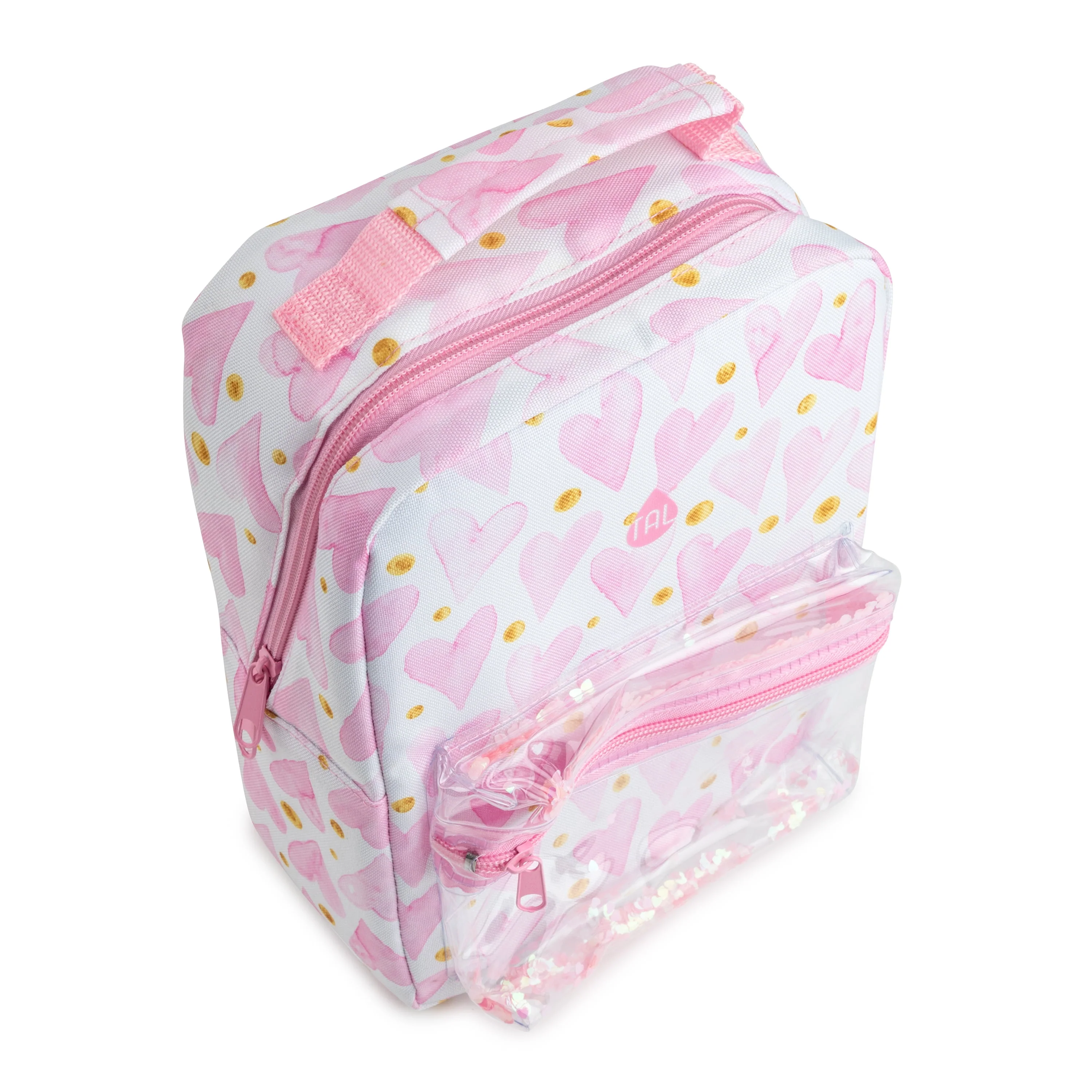 TAL Kids Insulated Lunch Bag, Pink Hearts - Image 3