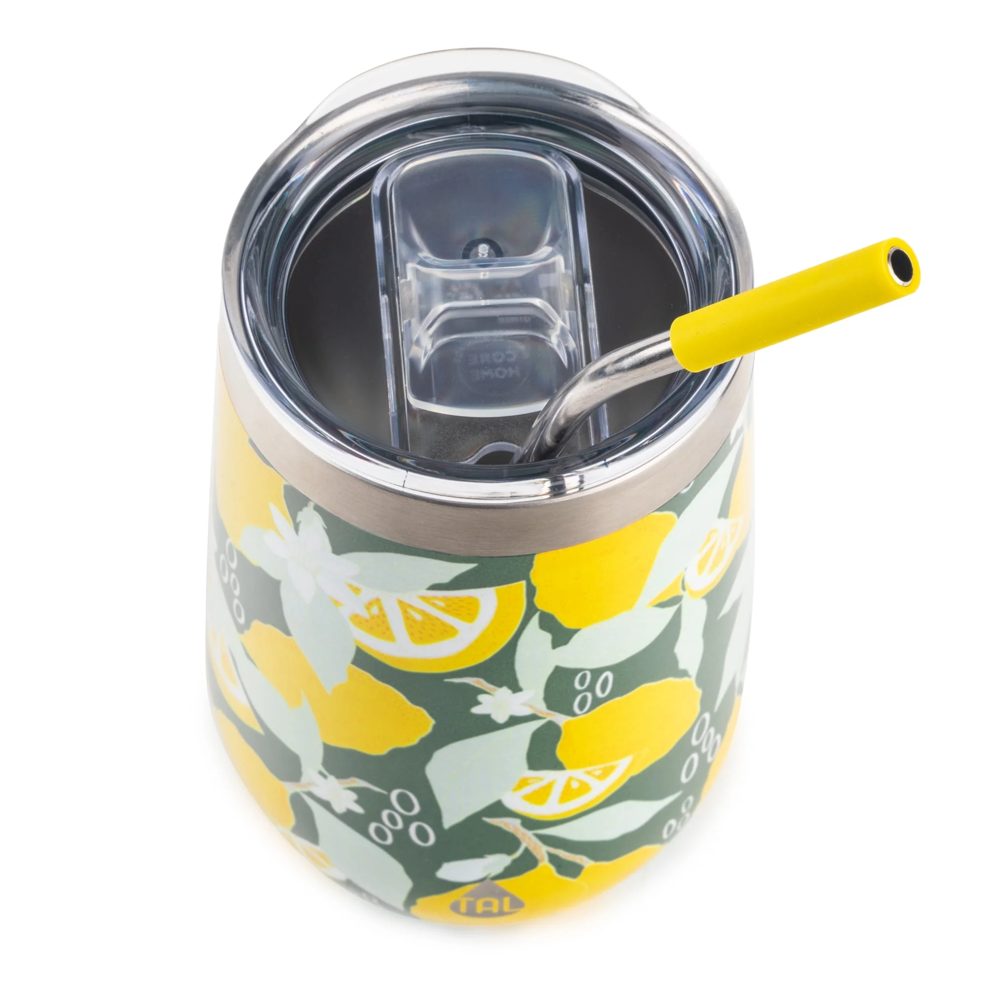 TAL Stainless Steel Wine Tumbler 16oz, Lemon - Image 3